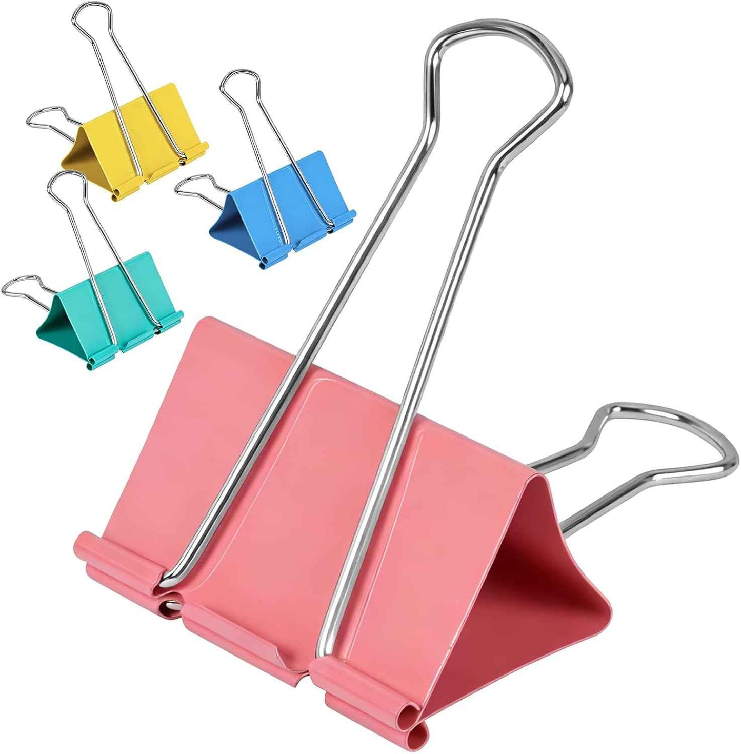 Ufmarine Jumbo Binder Clips 3 inch (16 Pcs), Extra Large Binder Clips Giant for Office
