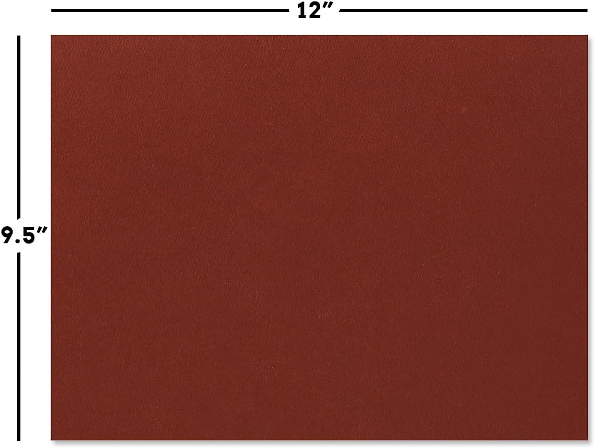 Plain Burgundy Certificate Folders - Pack of 25, Linen Cover 80 lb. Stock, Folded, Die-Cut Corners, for Office, Business Awards, Graduation, School Diploma Holder, 9-1/2"" x 12""