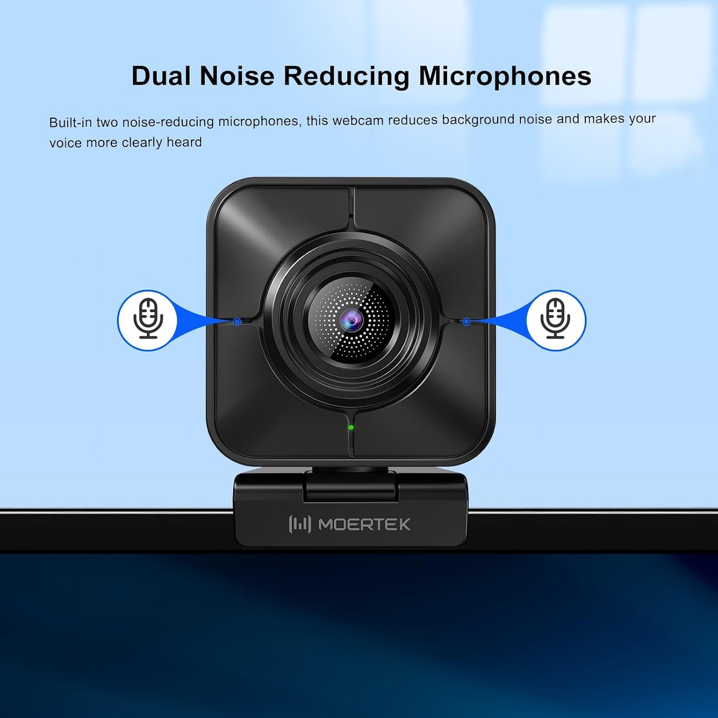 4K Webcam for PC, PDAF Streaming Camera with Dual Noise-reducing Mics, Fast Auto Focus, Auto Light Correction, 5x Zoom, 8MP USB Webcam with Privacy Cover, Plug and Play, for Switch 2/ Zoom/Teams/Meet