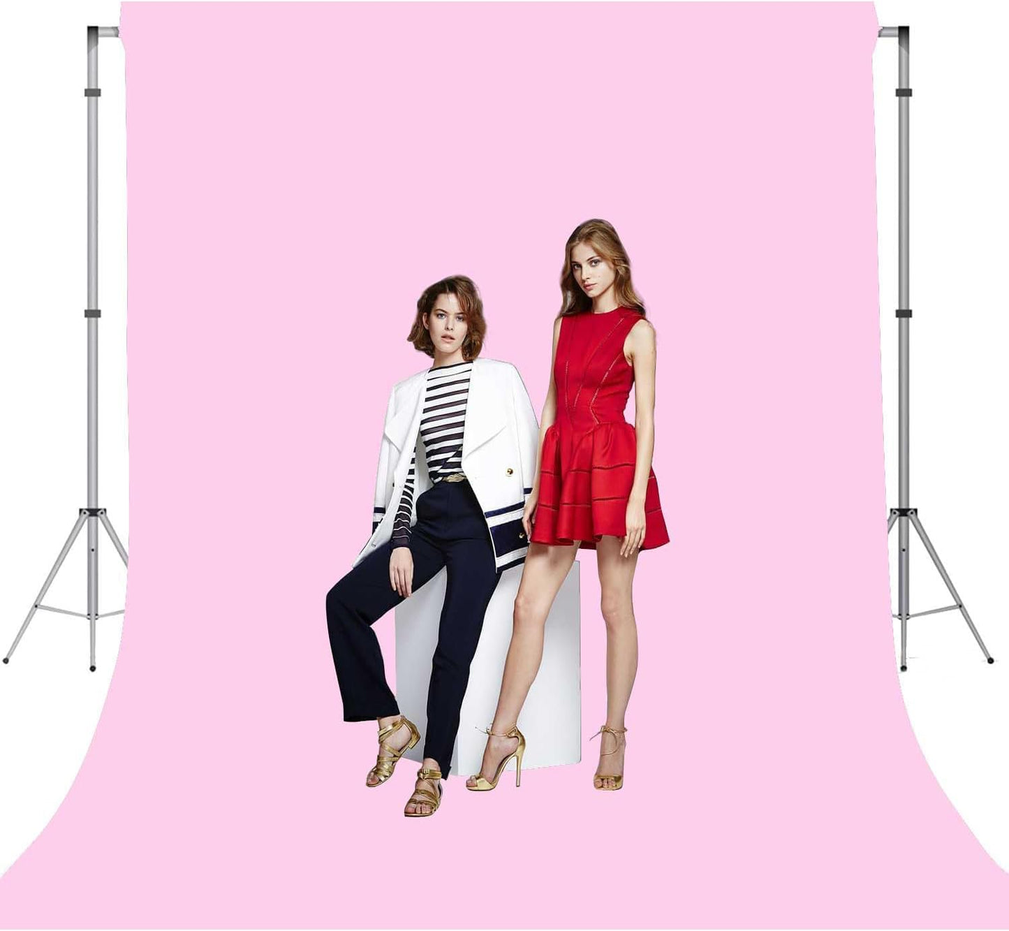 Pink Photo Backdrop for Photoshoot Pink Background for Photography Photo Backdrop Curtain for Party 8 x 10 FT