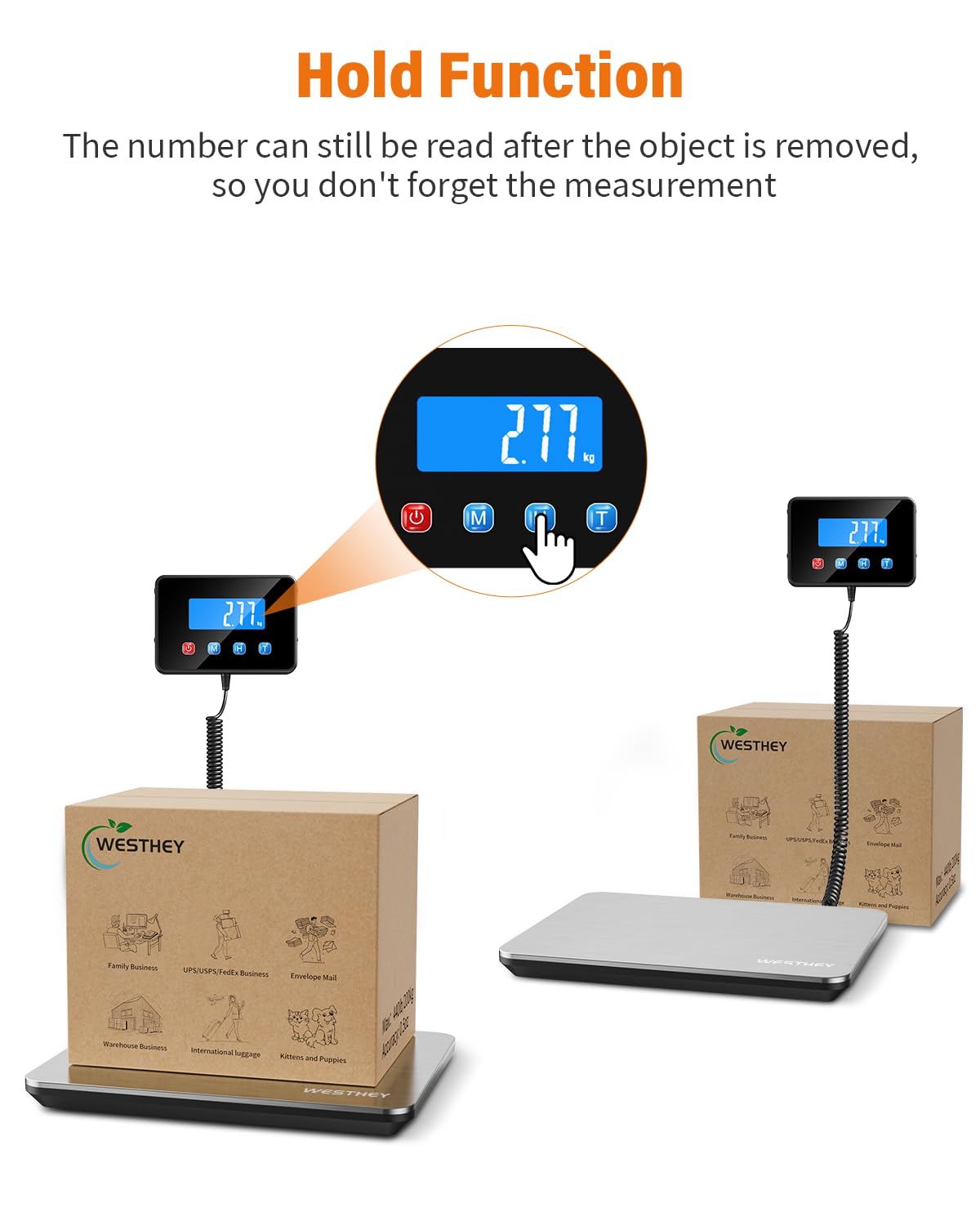 Shipping Scale 0.5oz-440lb High Accuracy Postal Digital Weight Luggage Scale for Packages Warehouse Home Small Business Pet Food Mail - Lumora Desk