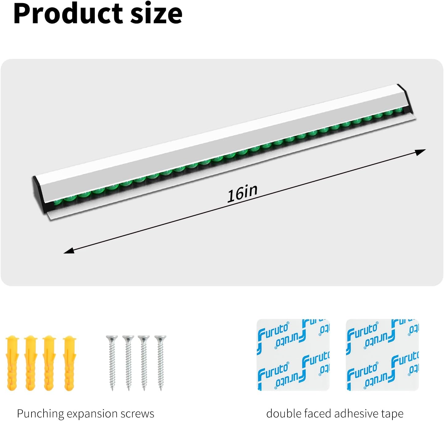 Restaurant Ticket Holder, 16/18/24/28/30" Check Rack Order Receipt Rail Display Slide for Commercial Kitchen Cafes Pubs Bars 2 Pcs (16 Inch)