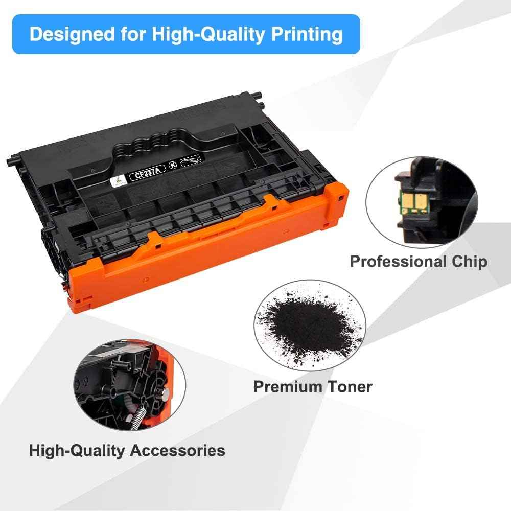 37A Black Toner Cartridge M607 M608 Compatible for HP 37A CF237A 37X LaserJet Enterprise M607n M607dn M608dn M608n M608x M608dh M608dh M609x M609 MFP M633 M632 M631 M631h M633fh Printer Ink (1-Pack)