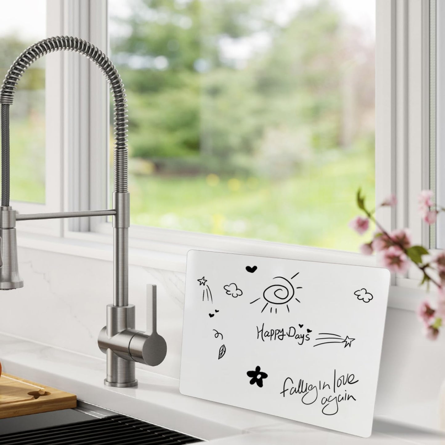 1 Small Dry Erase Board for Kids - Mini White Board for Students and Teachers - Durable and Portable Individual Whiteboard with Rounded Corners - Double Sided (9x12 Inches)