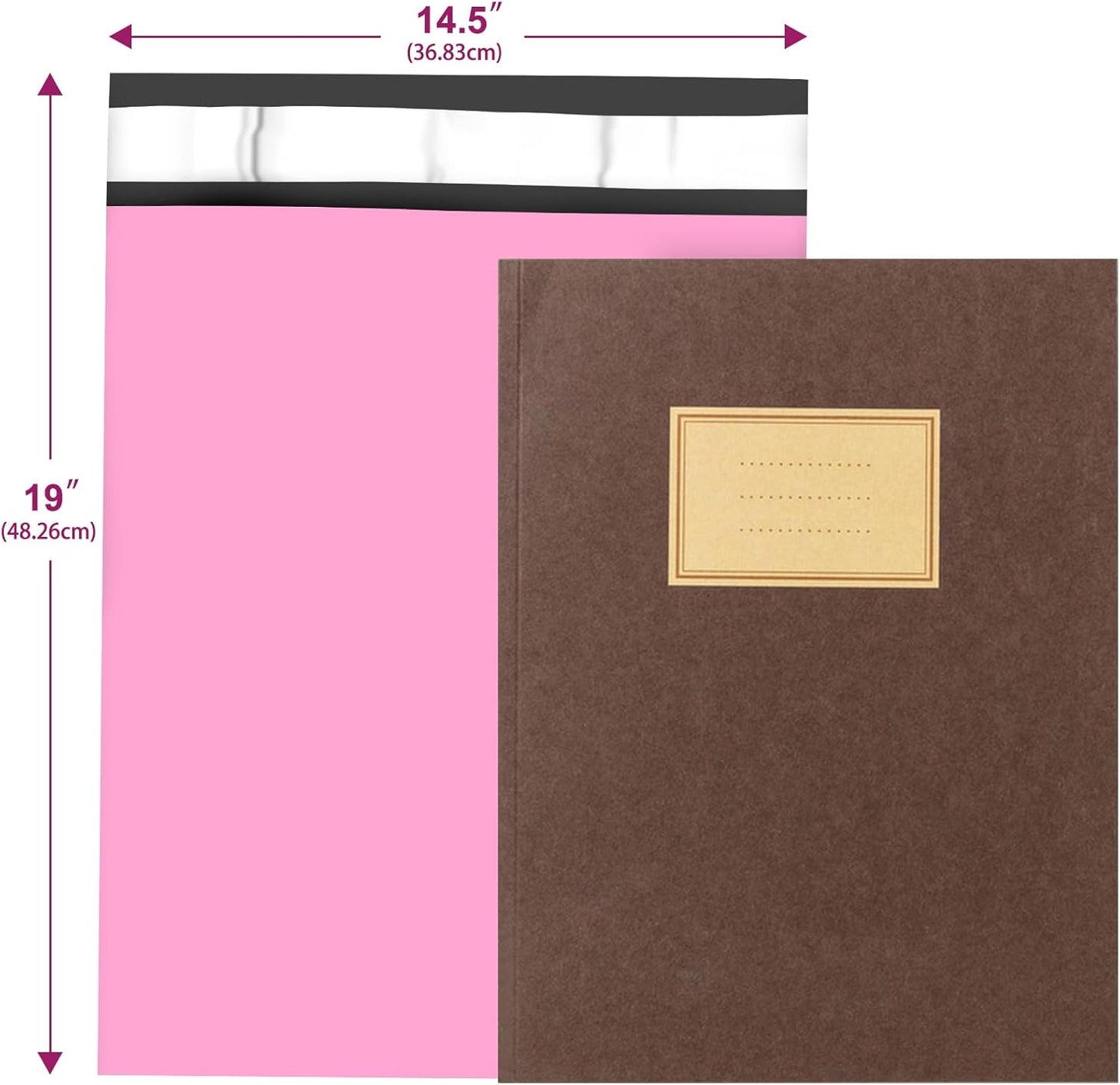 Poly Mailers 14.5x19, Large Poly Mailers 100 Pack, Shipping Mailers with Self Seal Adhesive, Waterproof and Tear-Proof Mailers Poly Bags for Small Business (Sakura Pink） - Lumora Desk