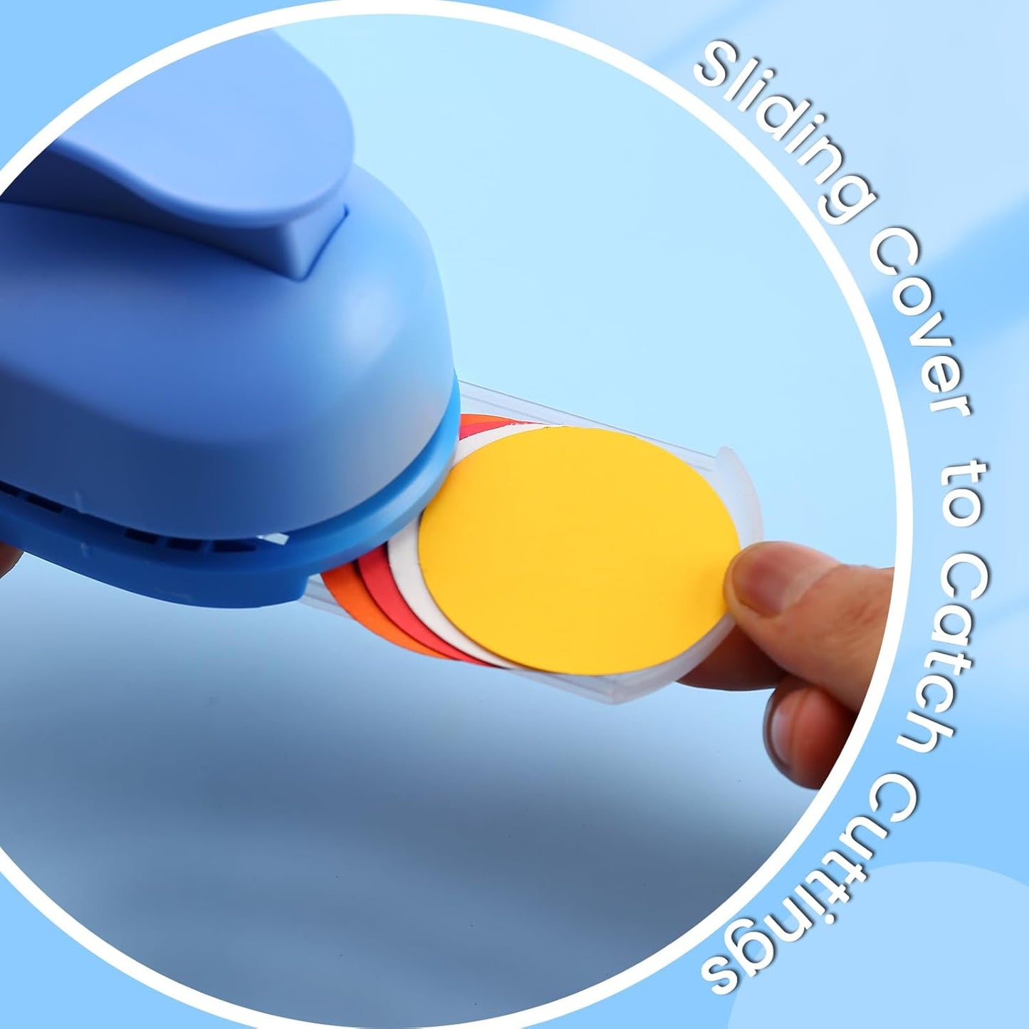 LOONENG 1 Inch Circle Paper Punch - Create Perfect Circles for Handmade Craft Projects - Ideas for Scrapbooking, Card Making, DIY Photo Albums, Gift Tags, Homemade Confetti