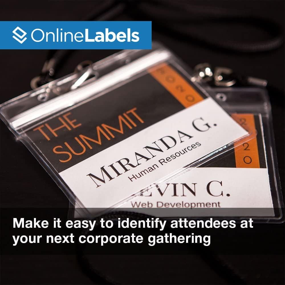 Name Badge Inserts - 4 x 3 - Cardstock - Pack of 6,000, 1,000 Sheets - Inkjet/Laser Printer - Online Labels