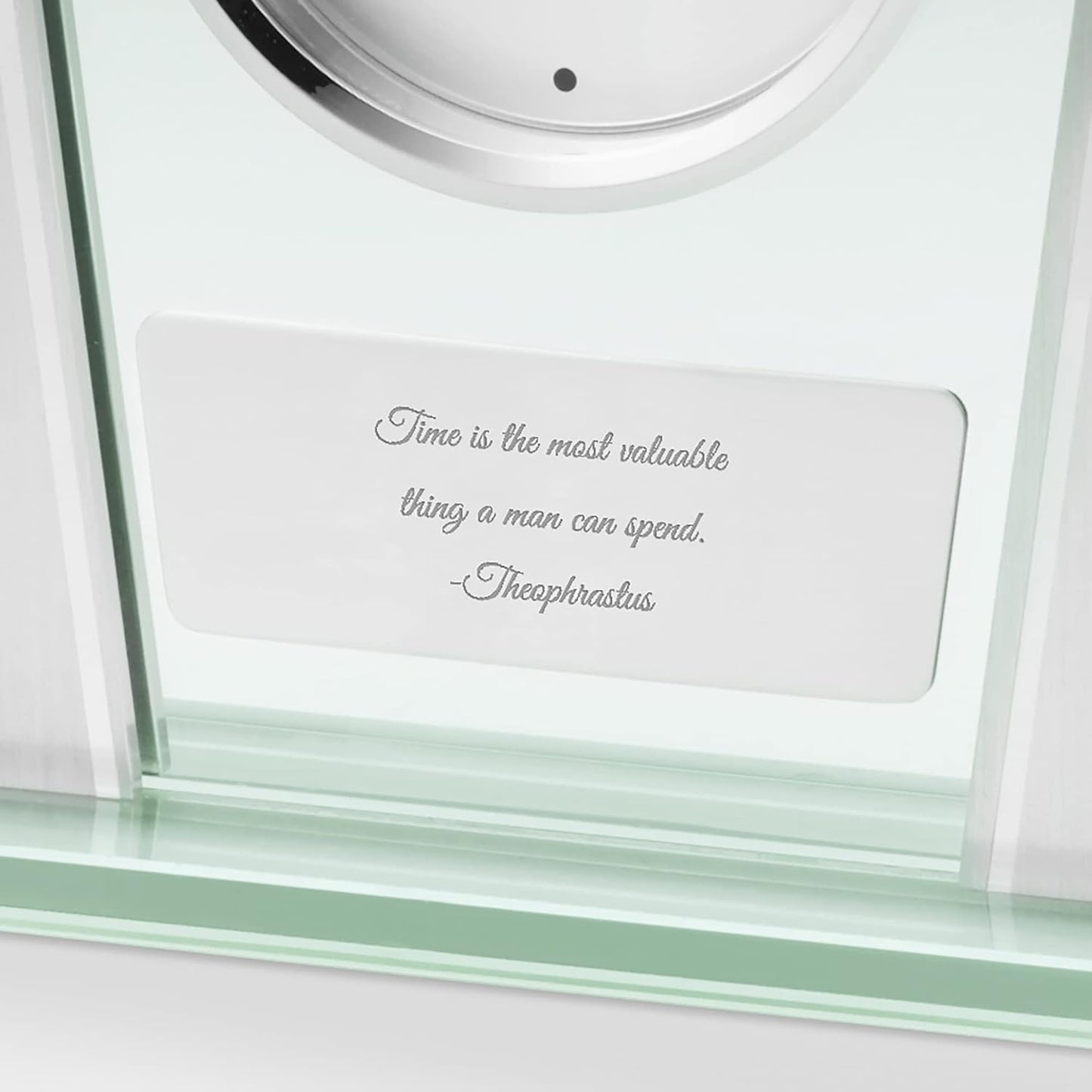 THINGS REMEMBERED Engraved Modern Glass Clock (Free Customization)