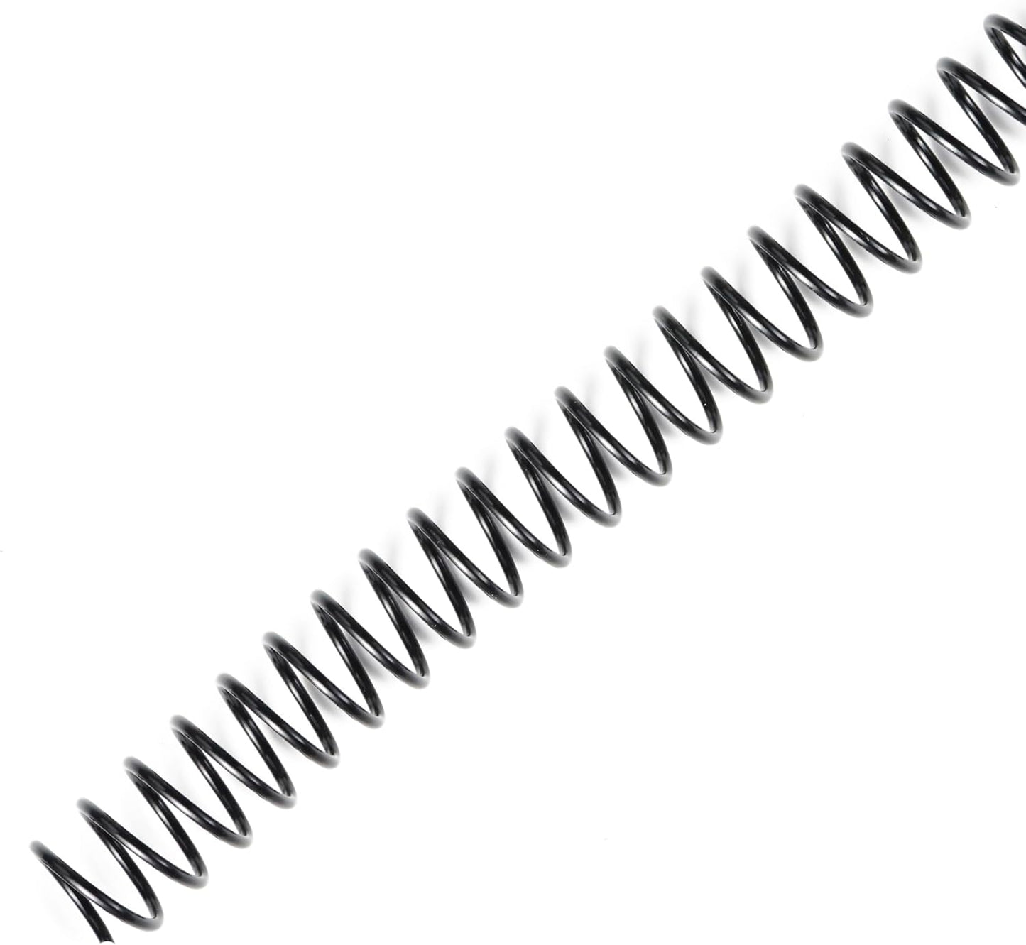 TOTiyea 100 Pack Plastic Spiral Binding Coils, 12mm(1/2") Binding Spirals, 90 Sheet Capacity, 4:1 Pitch, Black