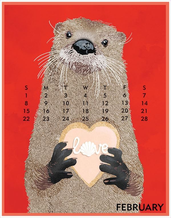Linnea Design 2026 Desktop Calendar 5 x 7" Artwork by Johanna Riley