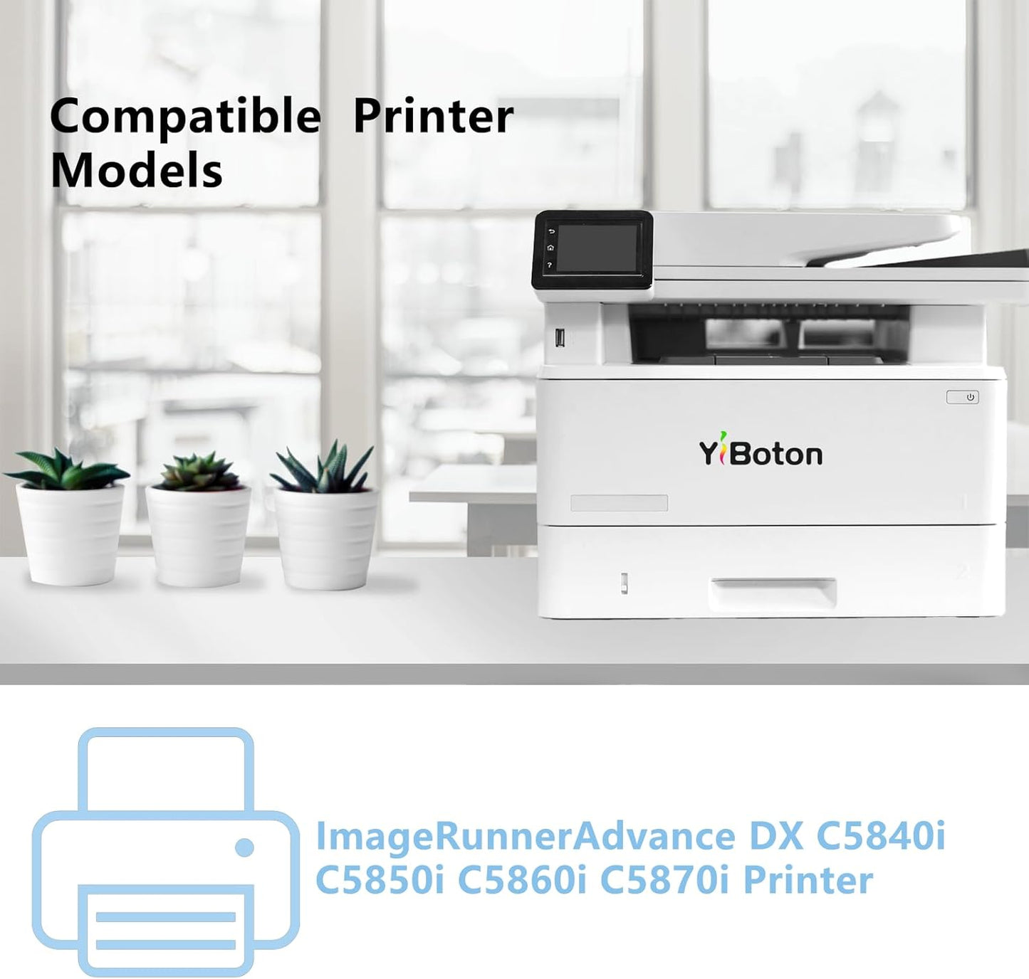 High Yield GPR61 GPR-61 Toner Cartridge Compatible for Canon ImageRunner Advance DX C5840i C5850i C5860i C5870i Printer.(3763C003AA 3764C003AA 3765C003AA 3766C003AA)