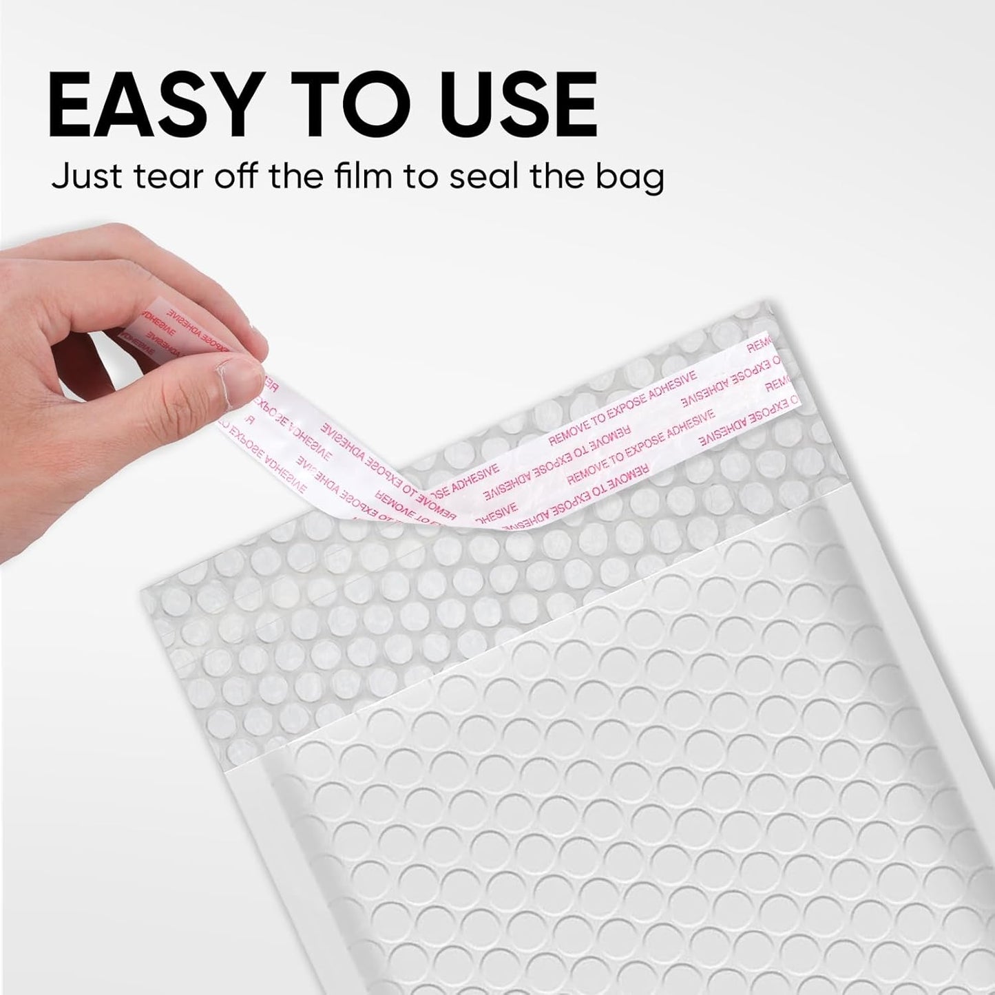 CHMI White Bubble Mailers 8.5 x 12 Inch 100 Pack, Usable Size 8.25X12 Inch Poly Mailers,Mailing Envelopes,Shipping Mailer，Opaque Self Seal Adhesive Waterproof Bags for Packaging and Shipping. - Lumora Desk