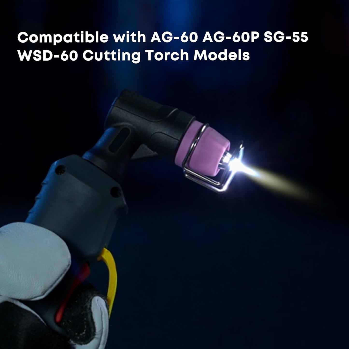 24Pcs AG60P Plasma Cutter Consumables Accessories AG-60 SG-55 WSD-60 Cutting Torch Plasma Cutter Tips Nozzles Kit for Plasma Cutting Equipment