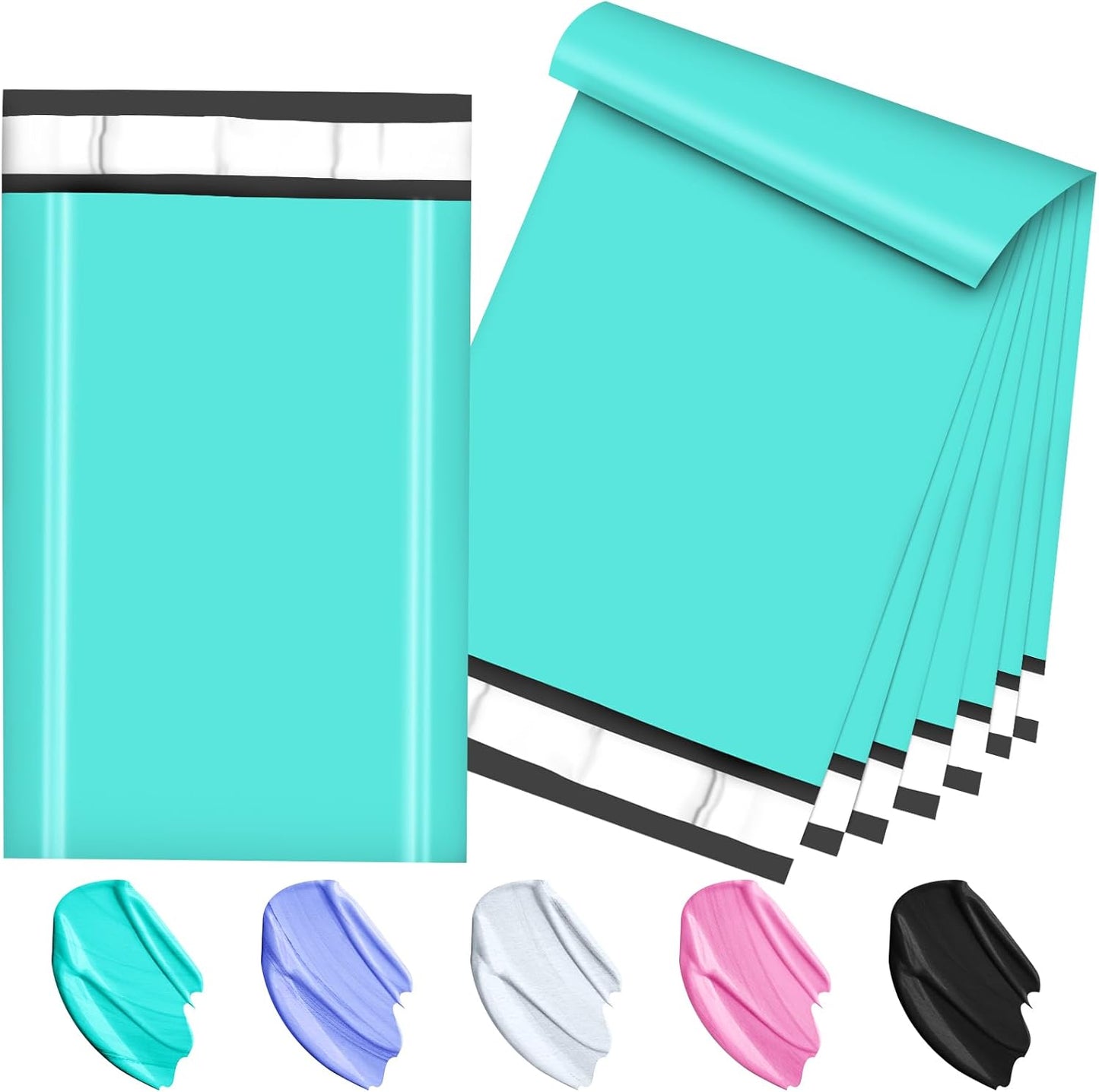 120PC Poly Mailers 6x9 Inch Teal Mailing Envelopes Bags Shipping Bags with Self Adhesive Waterproof and Tear-Proof Postal Bags - Lumora Desk
