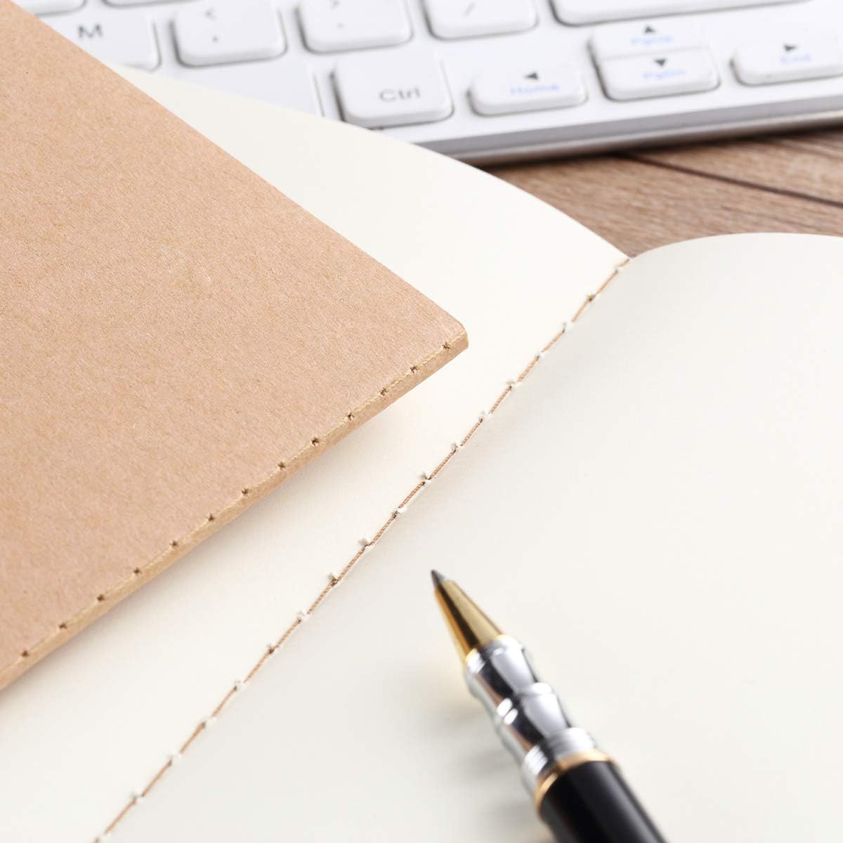 12 Pack Notebook Journals for Travelers, Students and Office, Writing Sketchbook Memo Diary Subject Notebooks Planner with Blank Paper, 60 Pages, 30 Sheets, 8.3x5.5 inch, A5 Size, Travel Journal Set