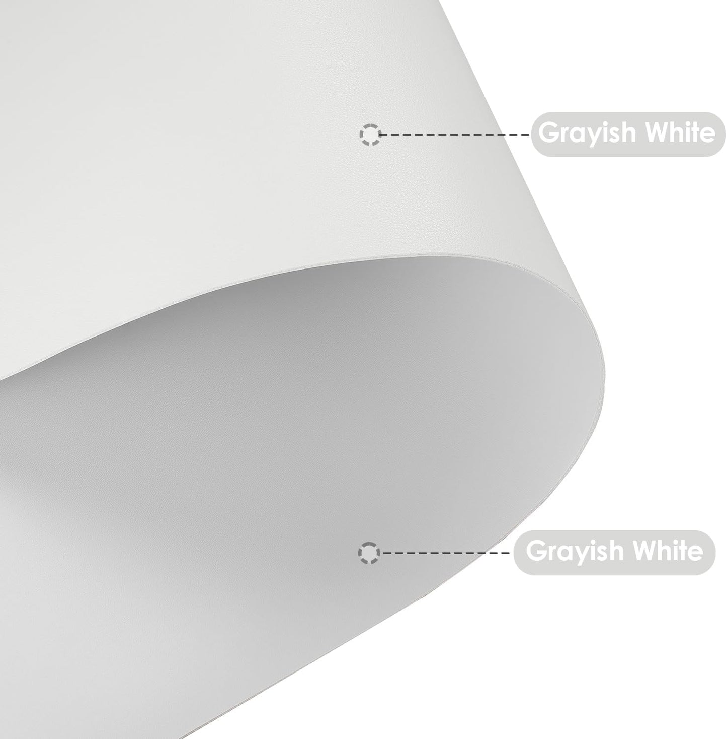 Leather Table Cover,1.8mm Thick,36x60 Inch Table Protector,Table Protector for Dining Room Table,Dining Table Cover，Dining Table Cover Protector(Grayish White+Grayish White,36x60)
