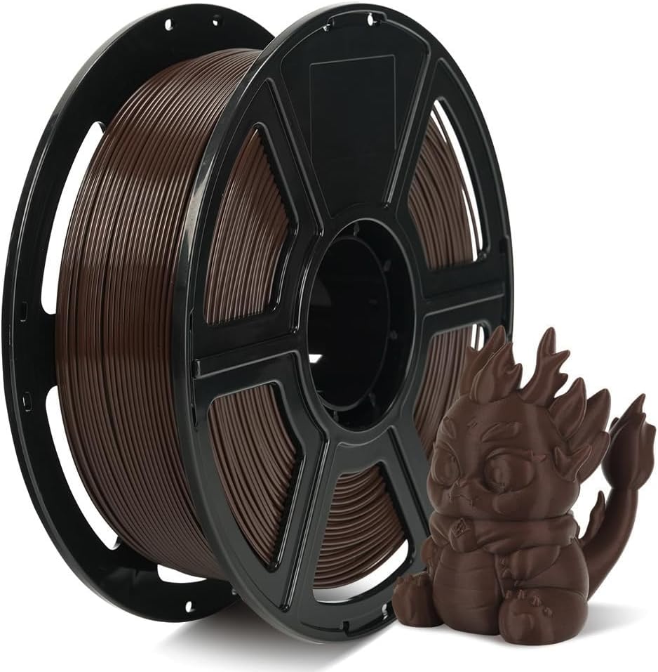 FLASHFORGE Rapid PLA Filament 1.75mm, High Flow Speedy 3D Printer Filament, Experience Exceptional Performance with 500mm/s High-Speed Printing, Neatly Wound & Top-Notch Filament (Chocolate Brown)