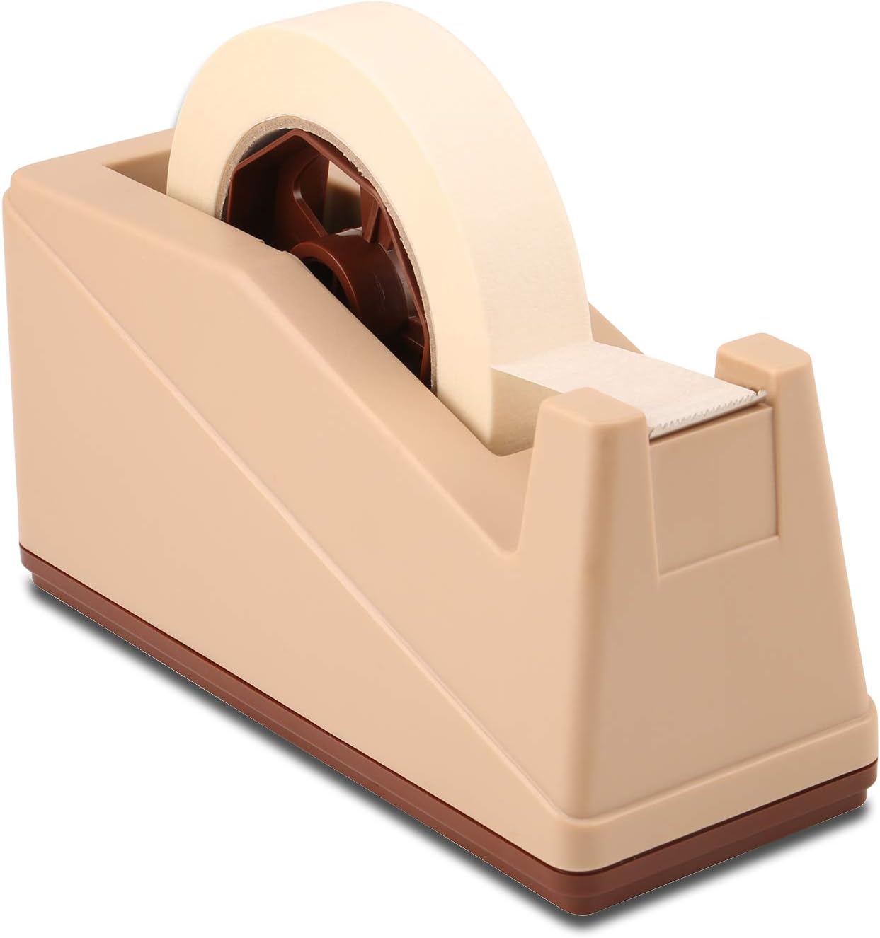 Lichamp Desktop Tape Dispenser Holder with Large 3 inch Core for Masking Tape, Heat Transfer Tape Sublimation, Painters Tape, Freezer Tape and Kitchen Tape - Lumora Desk