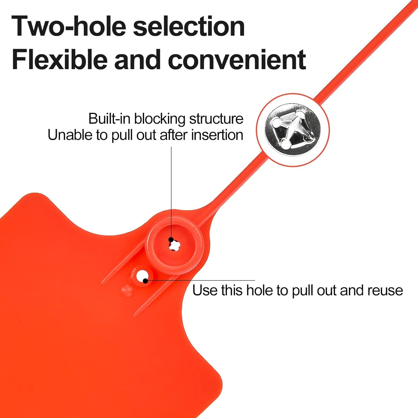 100 Plastic Tags Shipping Tags Water Proof Tags for Labeling Shipping Labels Security Seals Writable Marker Ties Hanging Tags Storage Tag with One Marker Pen (Red)