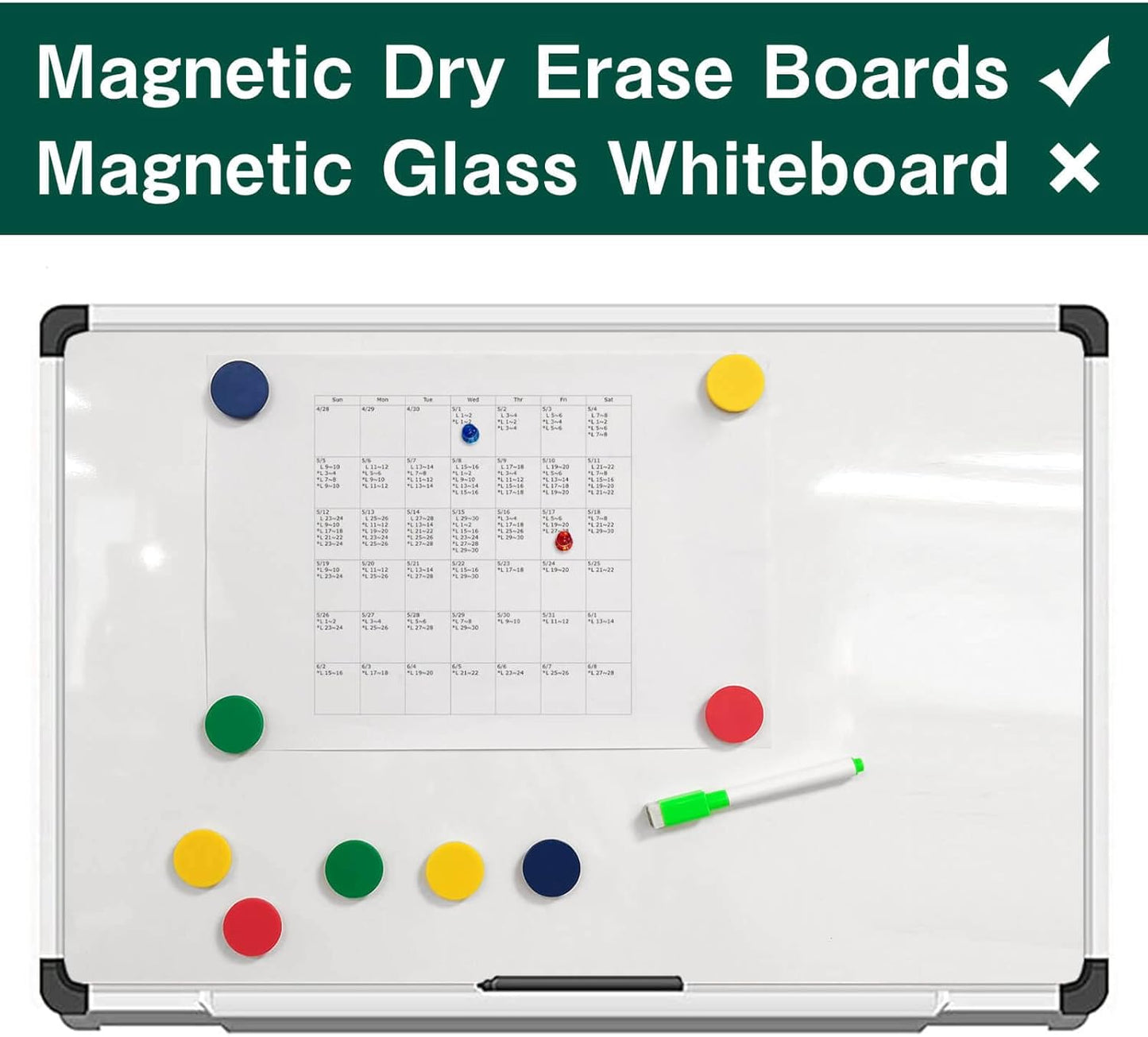 Fridge Magnet Super Strong,12 Pack Heavy Duty Refrigerator Magnets for Whiteboard Classroom, Colorful Decorative Round Cute Magnets for Locker Home School Office