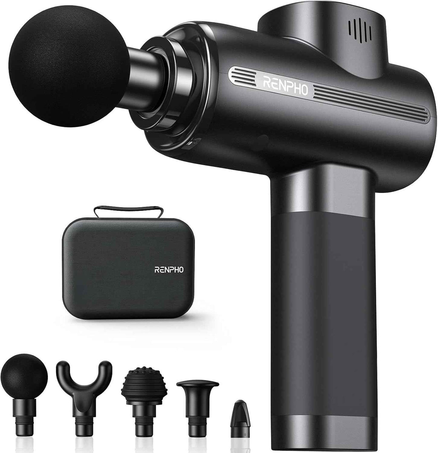 RENPHO Active 2 Massage Gun Deep Tissue, Fathers Day Dad Gifts, Percussion Handheld Neck Massager FSA Eligible, Electric Mini Back Massagers with Carry Case for Athletes Men Women, HSA
