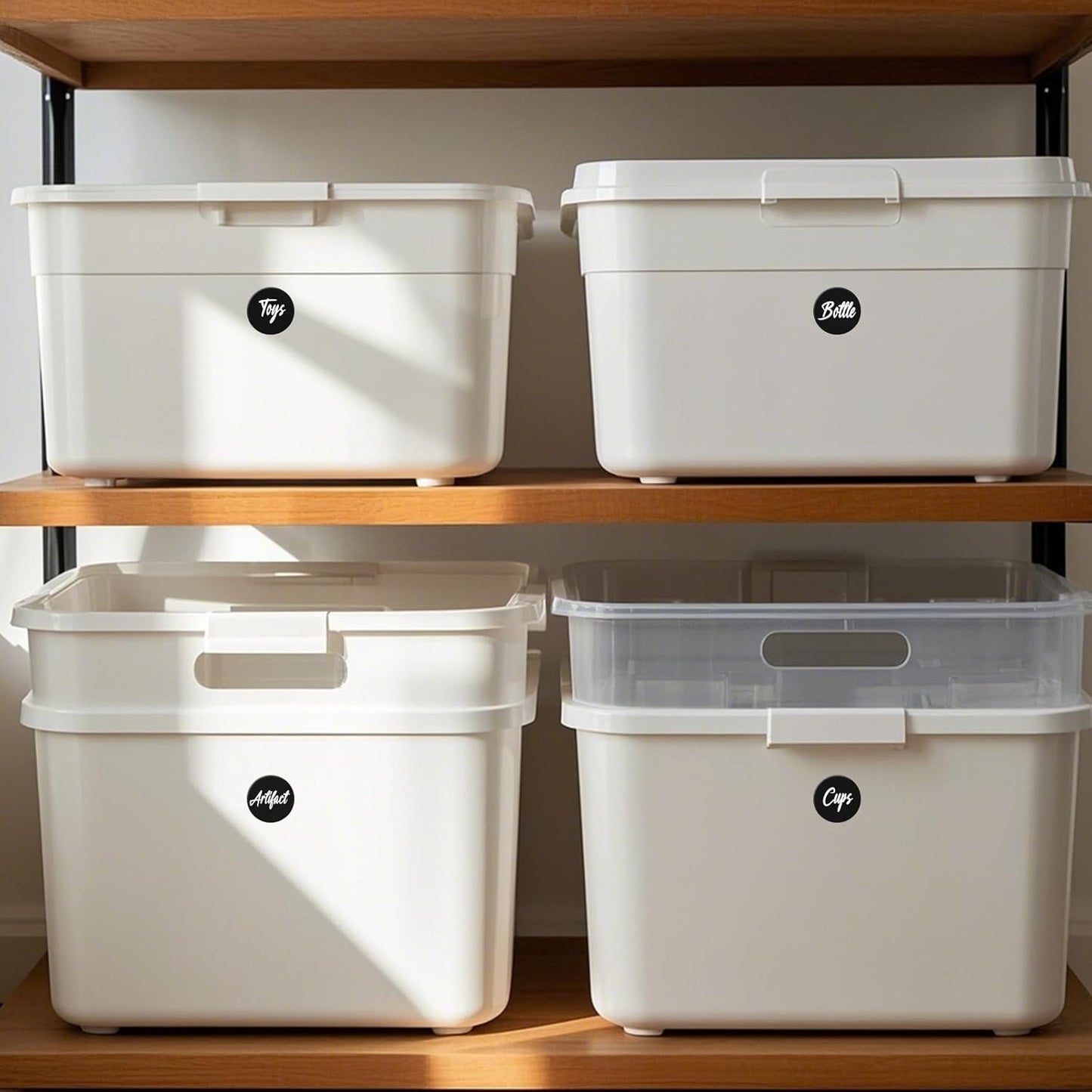 1000 PCS Circle Dots Stickers 1.5 Inch Vinyl Black Round Labels Removable Waterproof Color Coding Sticker Roll for Inventory Office Classroom