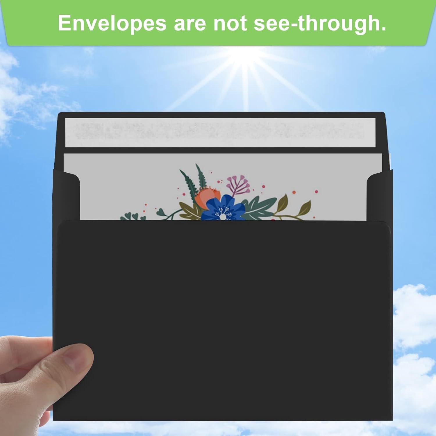 70 Packs A4 Envelope, Black A4 Envelopes, 4x6 Photo Envelopes for Invitations, Envelopes Self Seal for Weddings, Baby Shower, Photos, Postcards, Greeting Cards, Mailing - Lumora Desk