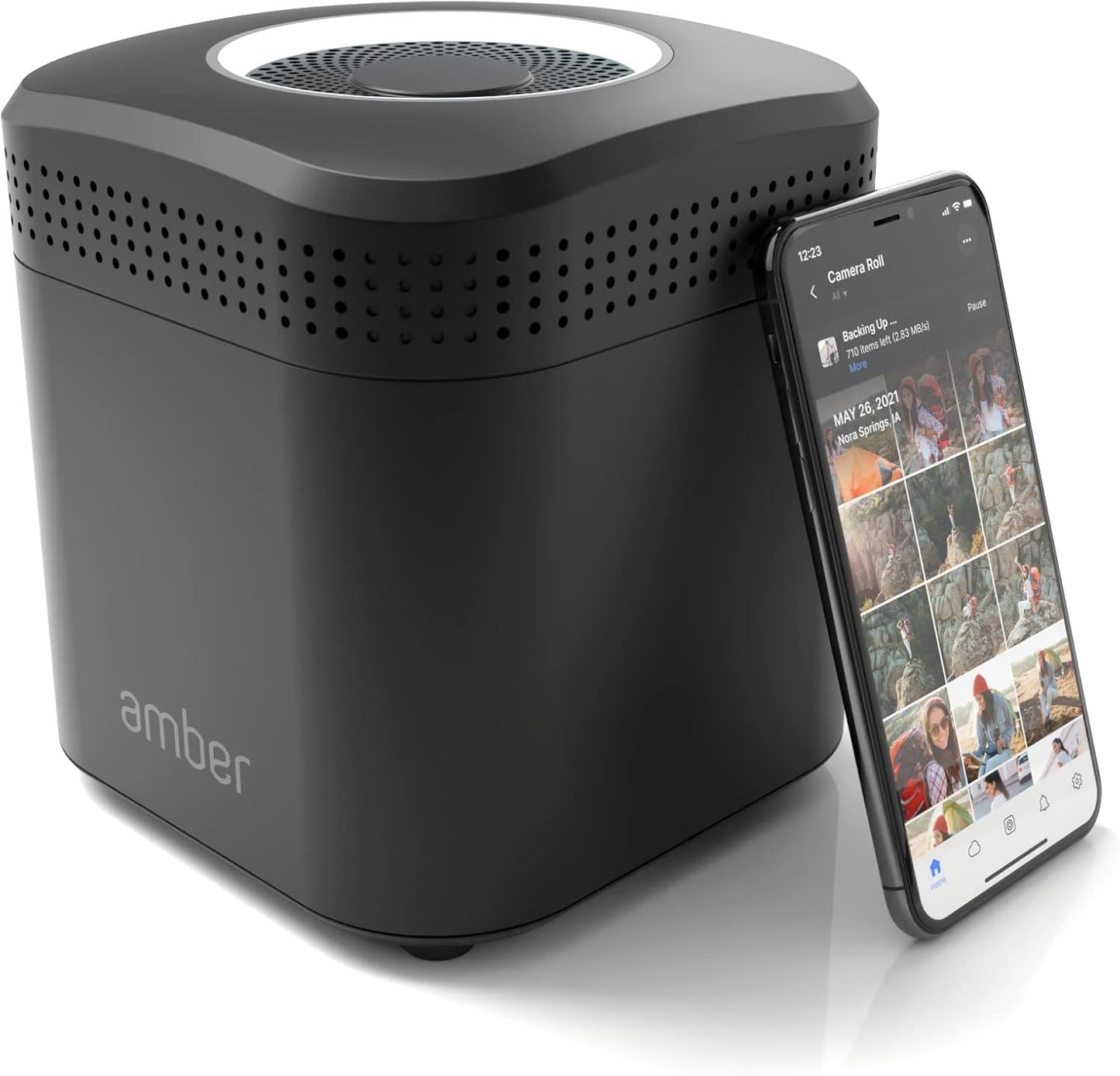 AmberPRO Personal Cloud Storage Device + AC2600 WiFi Router. Dual 1TB Hard Drives with RAID 1 or Optional 2TB with RAID 0. Plex and Home Assistant. iOS/Android/Windows/Mac Compatible. AM1211-1TB