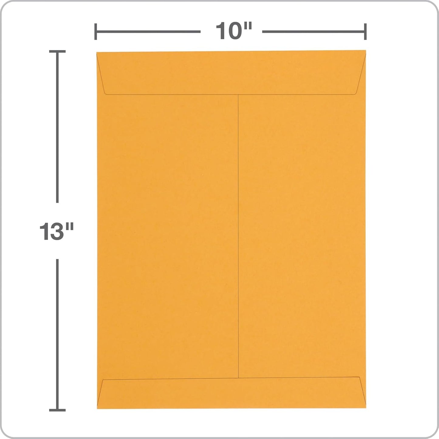 Columbian 10 x 13 Catalog Envelopes with Self Seal Closure, 28 lb Brown Kraft, for Mailing Flat Letter Size Documents or Photos, 100 Per Box (COLO335) - Lumora Desk