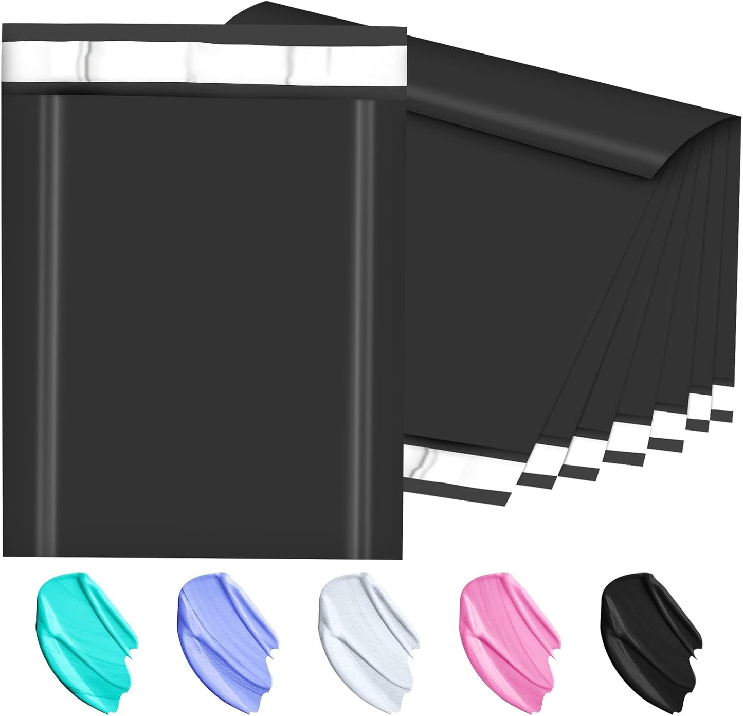 Poly Mailers 14.5x19, Large Poly Mailers 100 Pack, Shipping Mailers with Self Seal Adhesive, Waterproof and Tear-Proof Mailers Poly Bags for Small Business (Black） - Lumora Desk