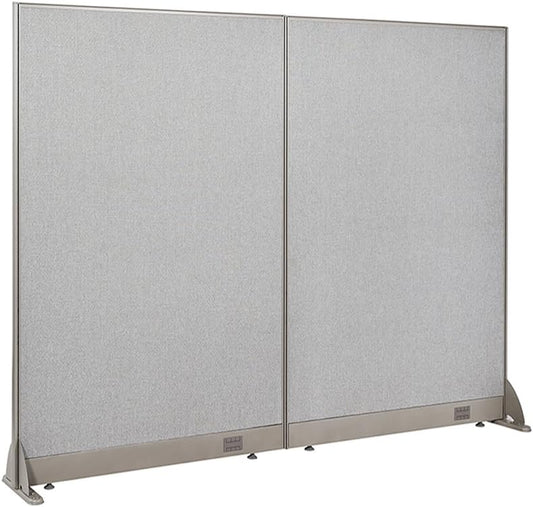 GOF Freestanding Office Partition, Large Fabric Room Divider Panel, 72" W x 60" H