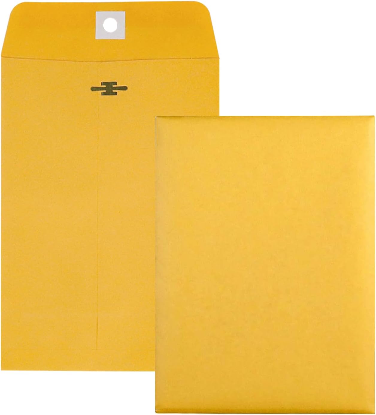 6” x 9” Clasp Envelopes with Gummed Seal Brown Kraft Catalog Envelopes Clasp Mailing Envelopes for Home, Office, Business 28 lb Kraft Paper,Pack of 30 - Lumora Desk