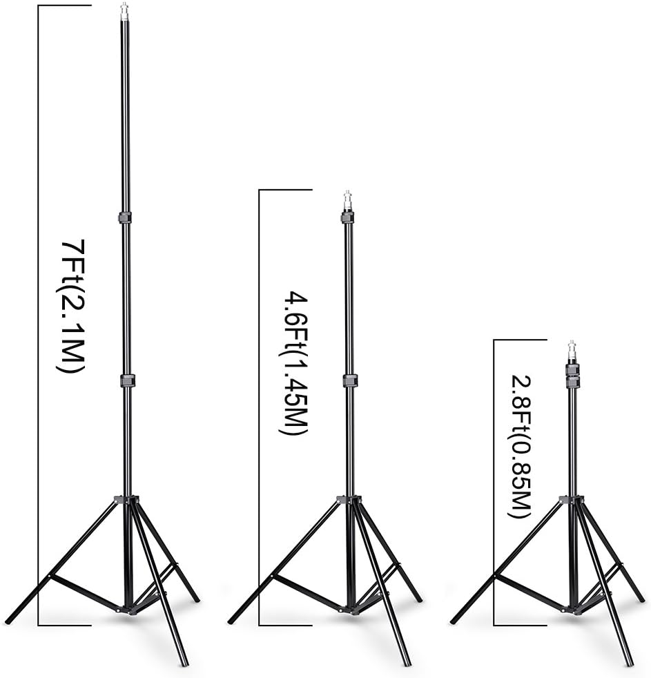 SLOW DOLPHIN Photo Video Studio 10x7ft(WxH) Adjustable Backdrop Support System Kit Background Stand with Carry Bag