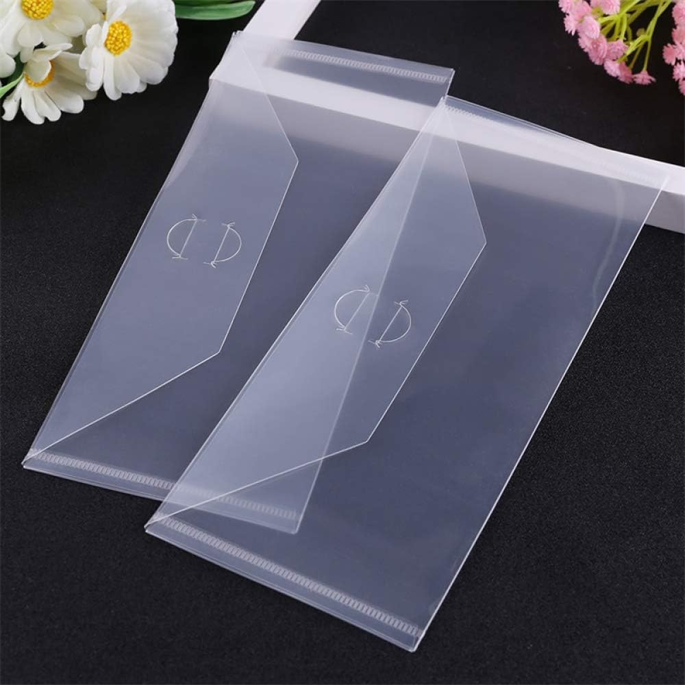 10PCS 9.9"x5.9"& 10PCS 9.4x3.9 Large Dies & Stamp Storage Pockets Resealable Clear Plastic Seal Bags Envelope Storage Case for Cutting Dies Stencil Album Photo Paper Card Colletcion Scrapbooking Tool
