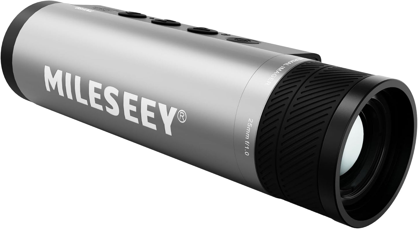MiLESEEY Thermal Monocular T-Recon Scout, 640x512 (50 Hz) TNV60 Aircraft Mg-Al Alloy Thermal Monocular, Handheld Thermal Imaging, Night Vision Imager, OLED Display with 8X Digital Zoom