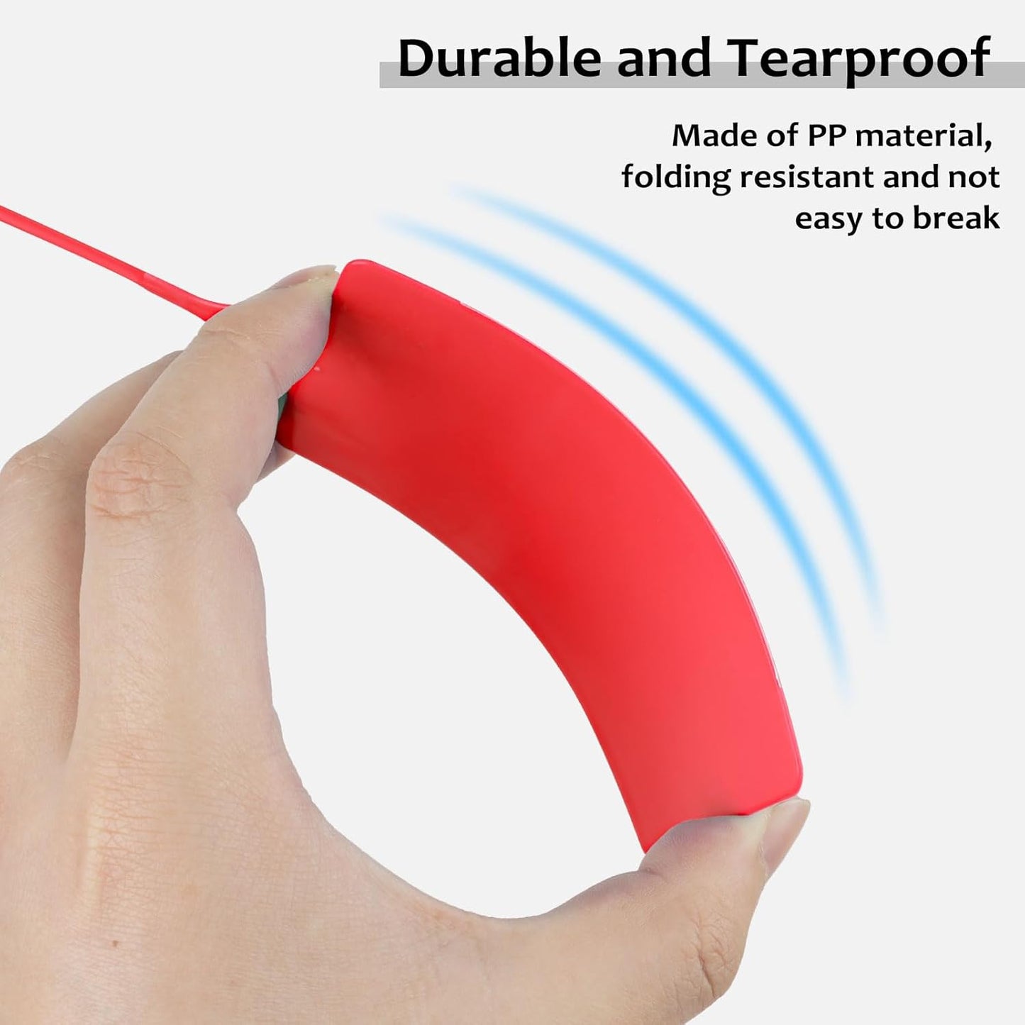 100 Plastic Labels Waterproof Shipping Tags for Labeling with Markers; 5 Colors