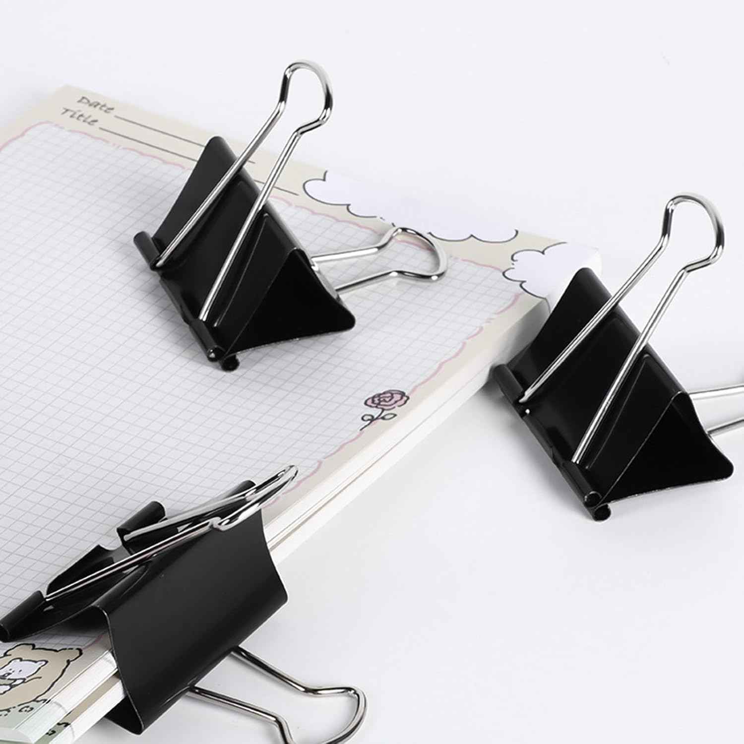 12 Pack Extra Large Binder Clips 2 inch Big Paper Clips for Office Home School