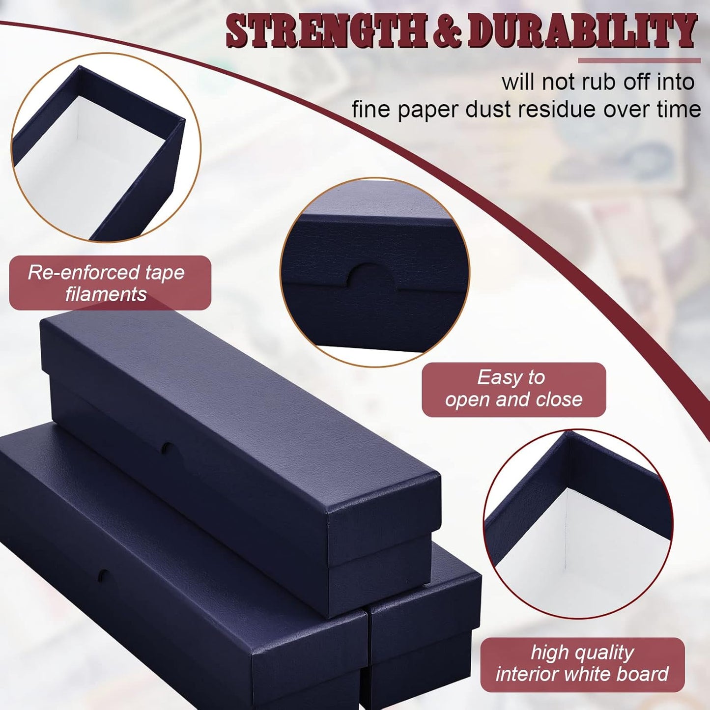 Teling 8 Pcs Coin Storage Box 2x2inch Flip Holders Collectors Coin Supplies Holders for Cents Collection Cardboard (Blue)