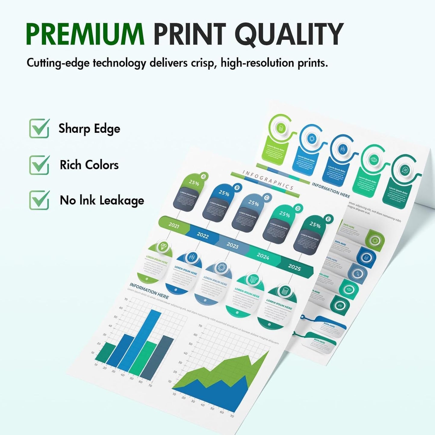 936 936XL 9125e 9120e Ink Cartridges Combo Pack: Replacement for HP 936e 936XL 936 Ink Cartridges for HP Printers OfficeJet Pro 9730e 9130 9135e 9122e 9128e 9110b 9120