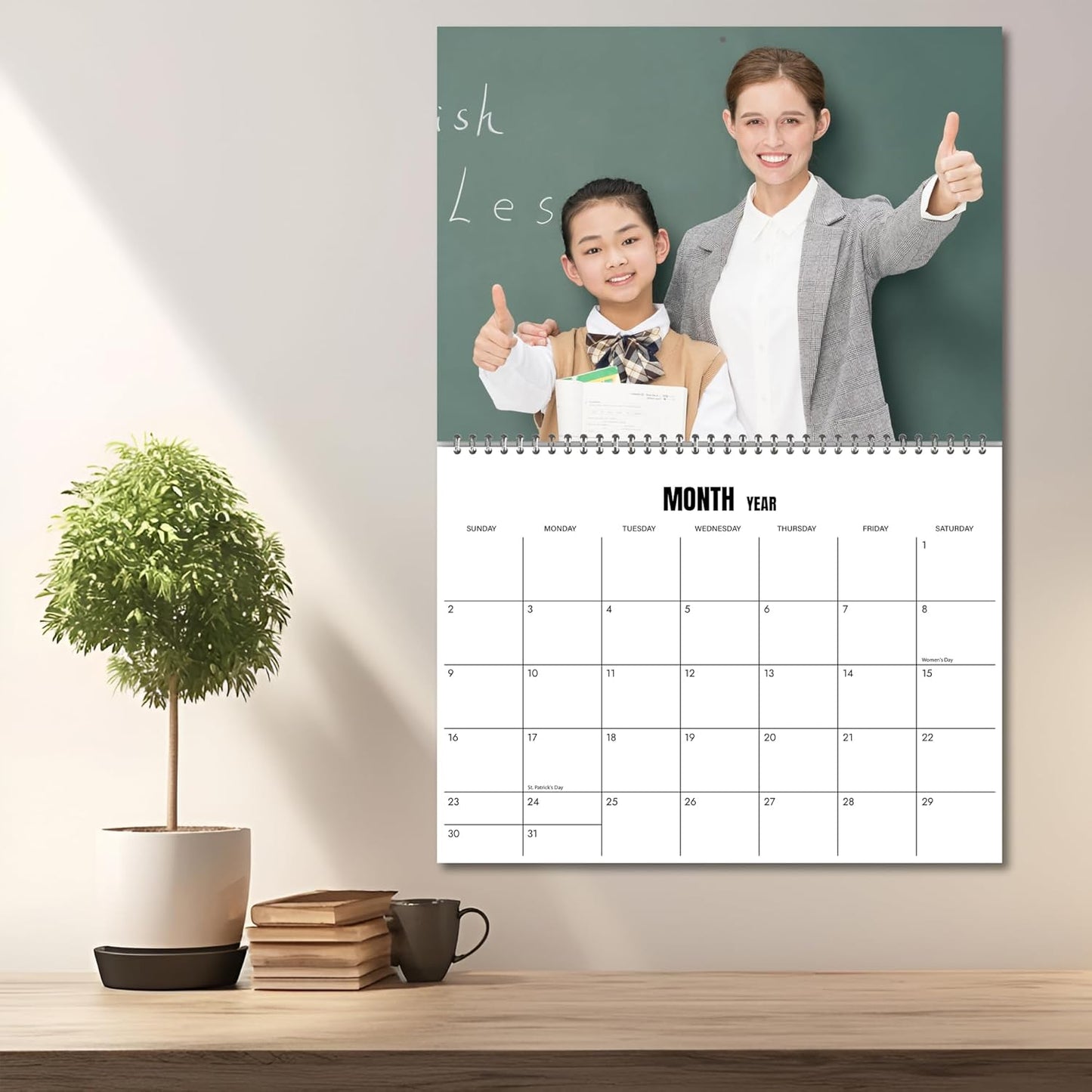 Custom Photo Wall Calendar 2026 for Home & Office - Print Your 13 Memories,Make Your Own Personalized Calendar 2026 - Customized Christmas Gift
