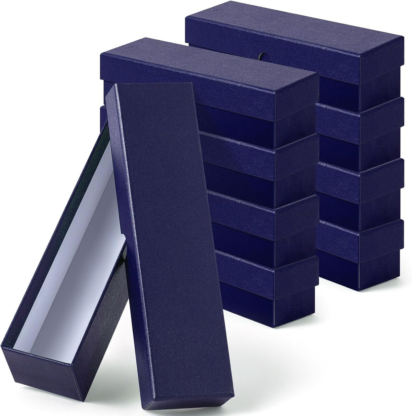 Teling 8 Pcs Coin Storage Box 2x2inch Flip Holders Collectors Coin Supplies Holders for Cents Collection Cardboard (Blue)