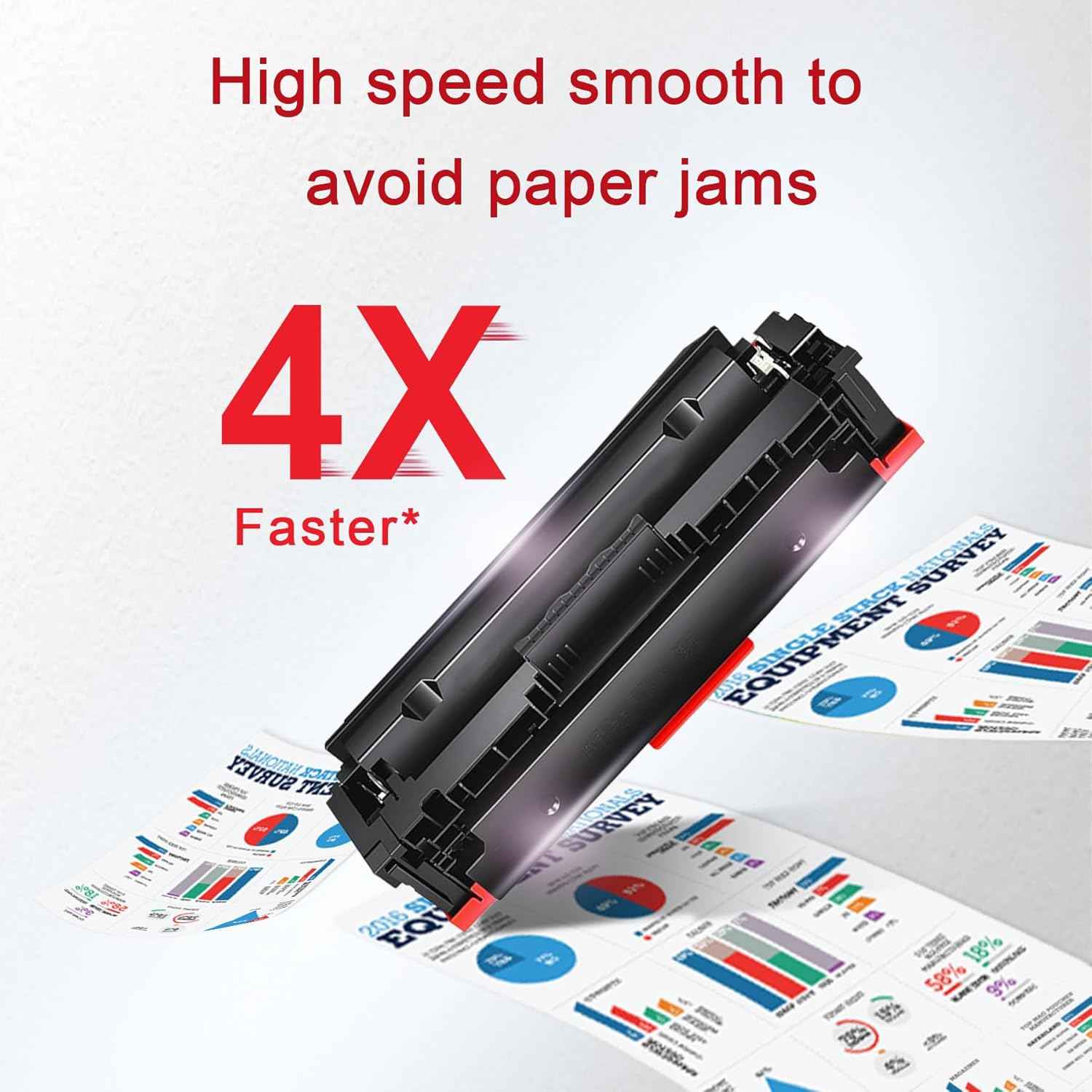 High-Yield 055 Toner Cartridges Compatible MF743cdw Toner Replacement for Canon 055 Toner Cartridge Set for Color imageCLASS MF741Cdw MF743Cdw MF745Cdw MF746Cdw LBP664Cdw Printer (4-Pack，BK/C/M/Y)