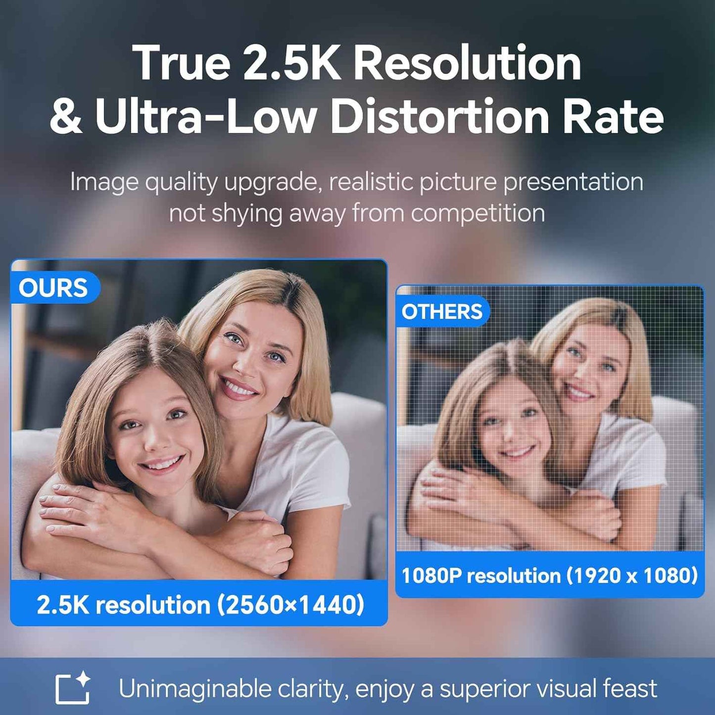 2.5K Webcam for PC, Auto Focus, Privacy Cover, Tripod Stand, Professional Webcam with Microphone for Conferencing and Streaming