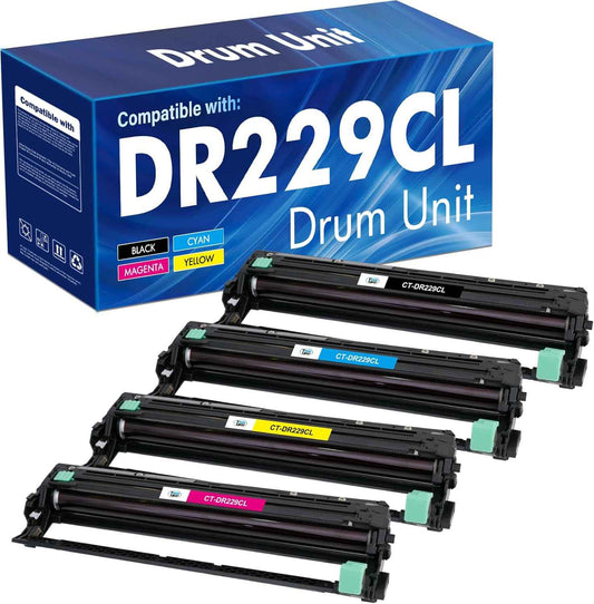 DR229 DR229CL Drum Unit 4-Pack Compatible Replacement for Brother DR229 DR-229CL for MFC-L3780cdw MFC-L3720cdw HL-L3220cdw HL-L3280cdw HL-L3295cdw DCP-L3560cdw Printer