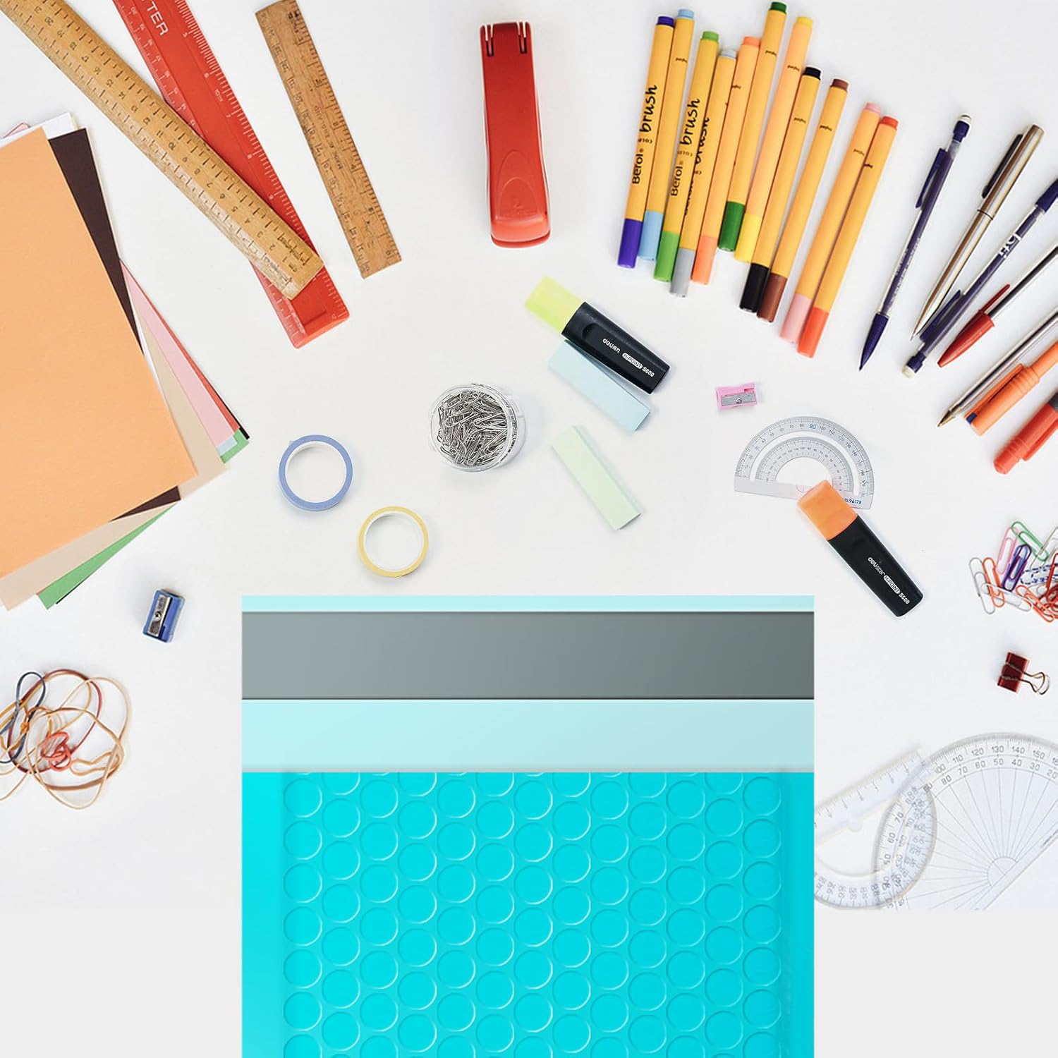 Bubble Mailers 3.5x5 inch 40Pack Teal Bubble Mailers Self-Seal Padded Mailing Envelopes Bubble Opaque Padded Mailer for Small Businesses to Package and Mail Jewelry Cosmetics#0000 - Lumora Desk