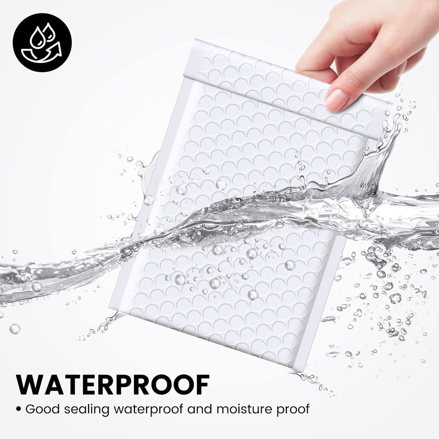 Fuxury Bubble Mailers 4x8" White Padded Envelopes 19200Pack Strong Adhesion Thick Padded Mailers for Small Business Mailing Small Items,Jewelry,Makeup