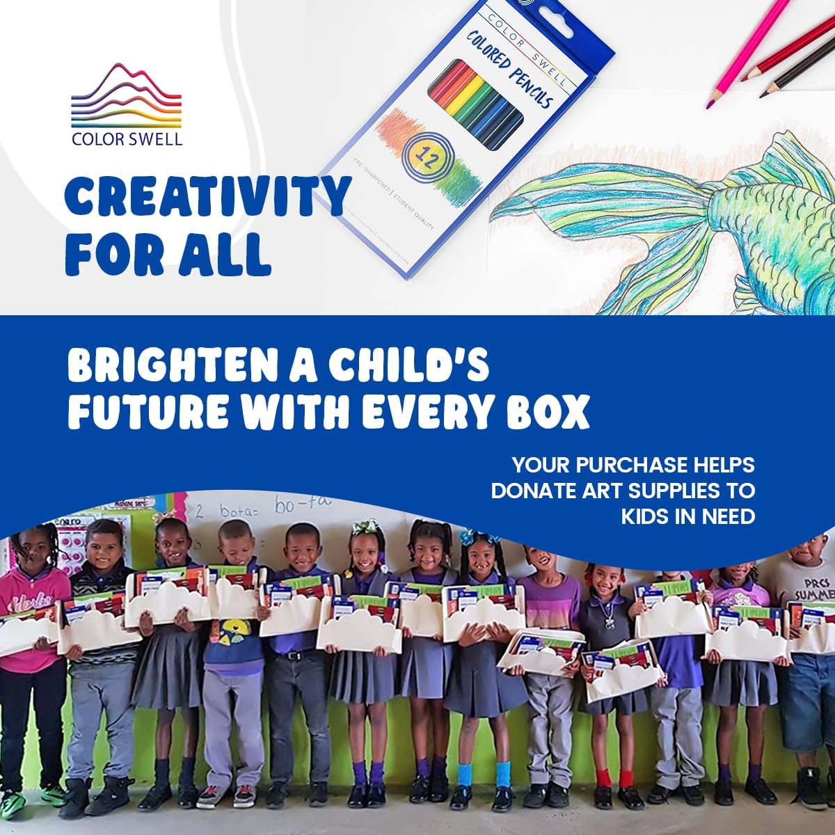 Color Swell Bulk Colored Pencils – 30 Sets, 360 Pre-Sharpened Assorted Vibrant Colors – Ideal for Kids, Teachers, and Classroom Supplies