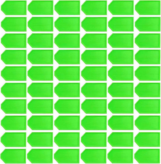 100 Pieces Green Plastic Bead Sorting Trays Diamond Bead Sorting Trays Organizer, Diamond Painting Tool Accessories for DIY Art Craft