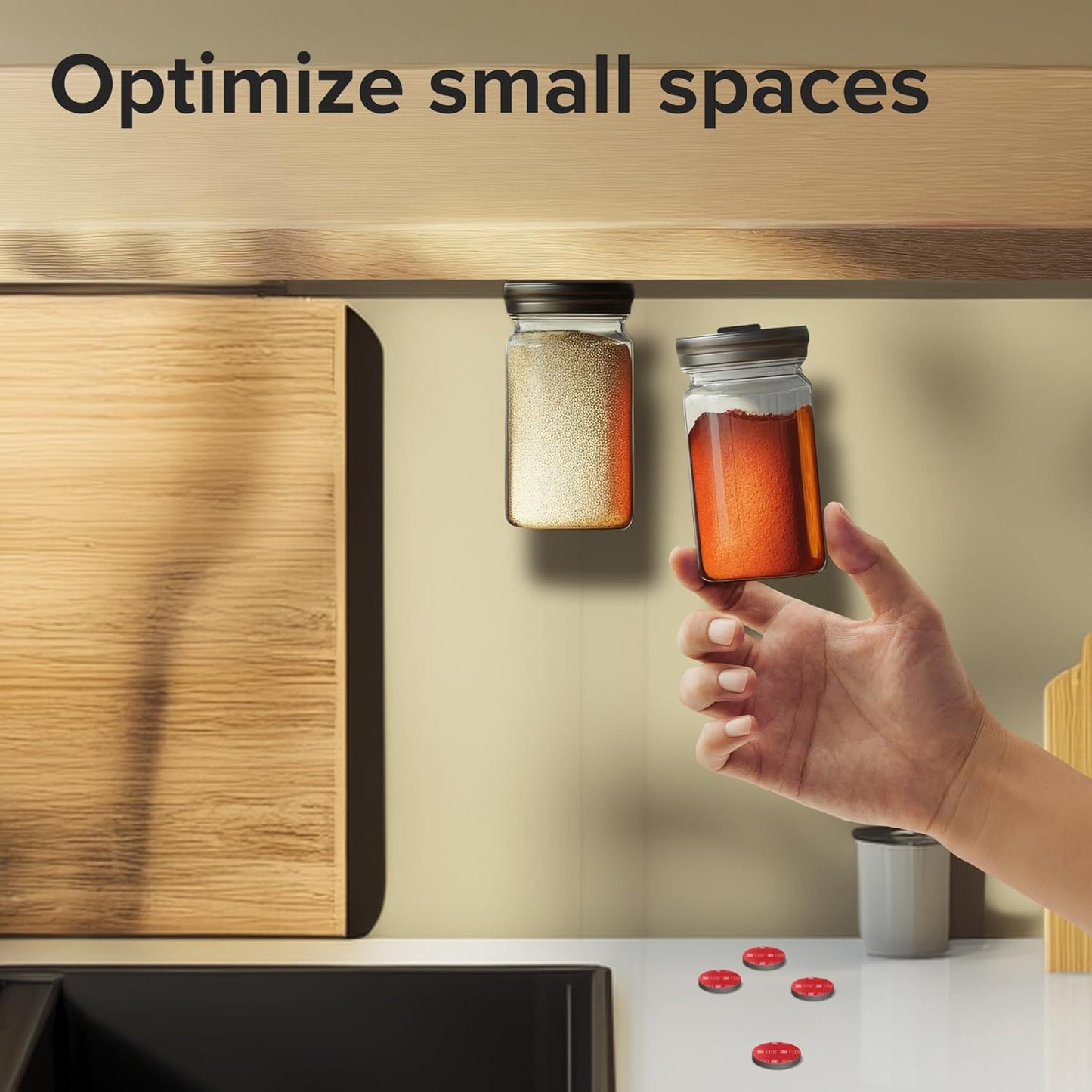 X-bet MAGNET Strong Magnets with Adhesive Backing - Heavy Duty Sticky Magnets, Refrigerator (0.7"x0.12", 100 PCs)