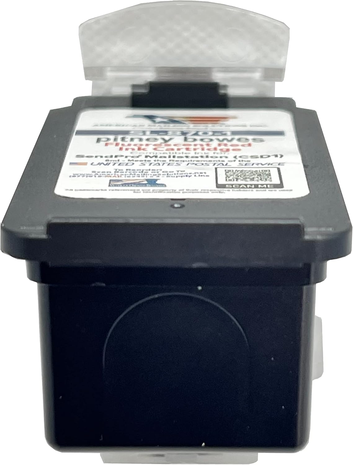 AMERICAN MAILING SOLUTIONS INC. | 1-Pack | PB SL-870-1 Red Ink Cartridge Replacement for The PB SendPro Mailstation Series Postage Meter (CSD1) Machine, 8ml